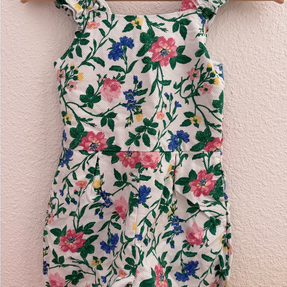 Janie and Jack Floral Print Jumpsuit